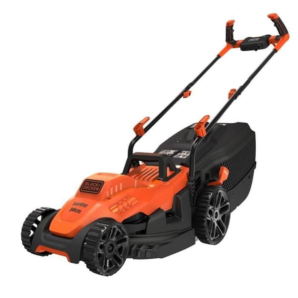 BLACK &amp; DECKER Slåttermaskin 34cm 1400W - Cykelhandtag BEMW461BH
