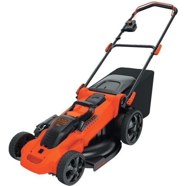 BLACK &amp; DECKER Autosense batteridriven gräsklippare 48cm 36V 2x2 Ah