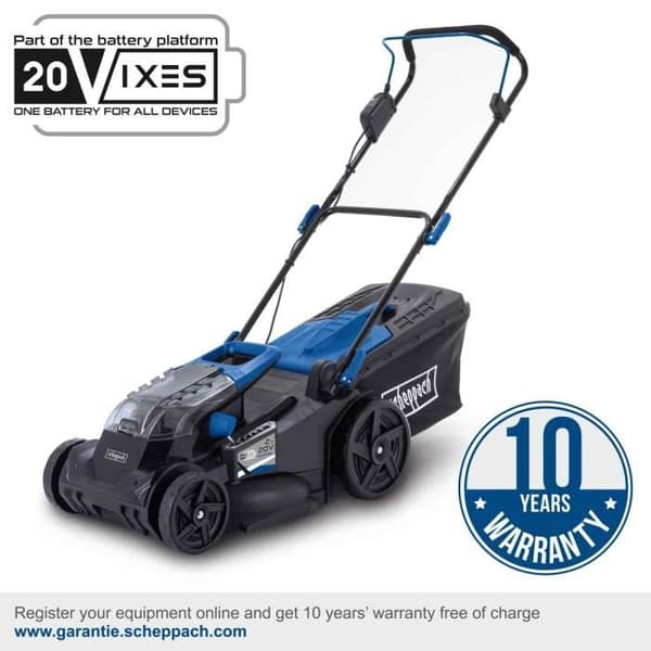 BC-MP430-X sladdlös gräsklippare - 43 cm klippning + mulching + uppsamling + justerbar höjd - SCHEPPACH 20V IXES - utan batteri eller laddare