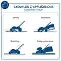 Miniatyrbillede 5 af 6: BC-MP320-X sladdlös gräsklippare - 32 cm klippning + mulching + uppsamling + justerbar höjd - SCHEPPACH 20V IXES - utan batteri eller laddare