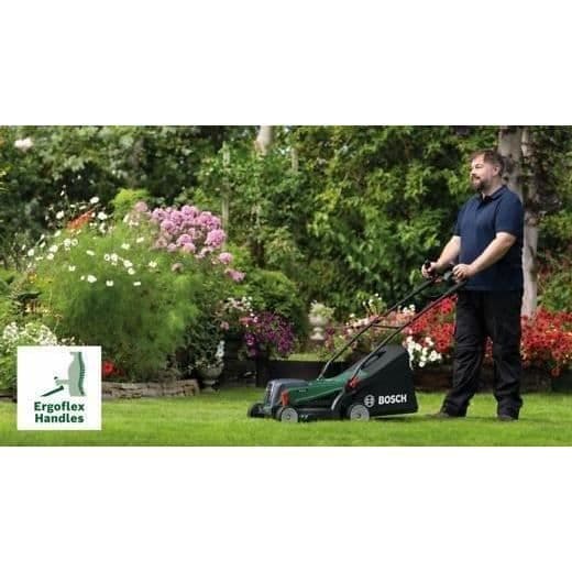 Bosch UniversalRotak 37-550 Gräsklippare - med 2 x 4,0 Ah batterier och laddare
