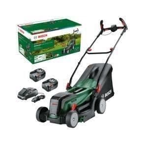 Bosch UniversalRotak 37-550 Gräsklippare - med 2 x 4,0 Ah batterier och laddare