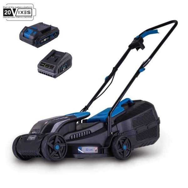 Sladdlös gräsklippare BC-MP320-X + batteriset 1x4Ah 1x2.4Ah - SCHEPPACH