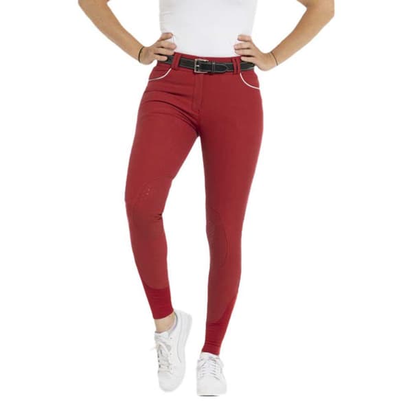 Equitheme Ridbyxor Belinda Röd 34