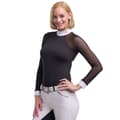 Miniatyrbillede 2 af 4: Cavalliera Langærmet T-shirt Modern Dame Sort XS