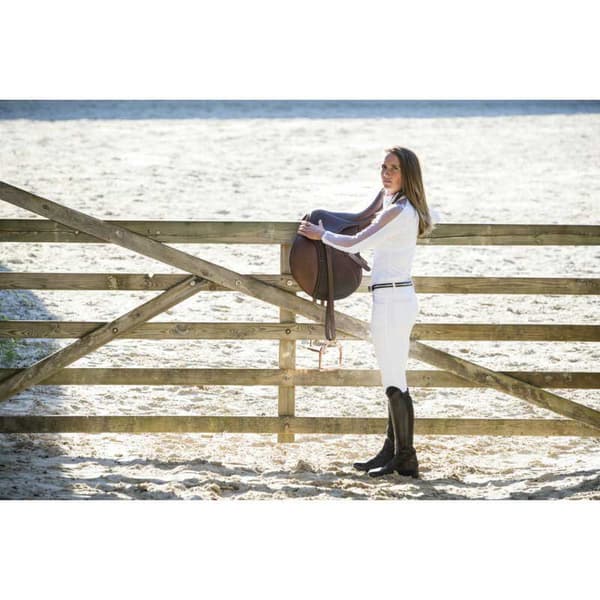 Equitheme Langærmet Polo Pekin Hvid L