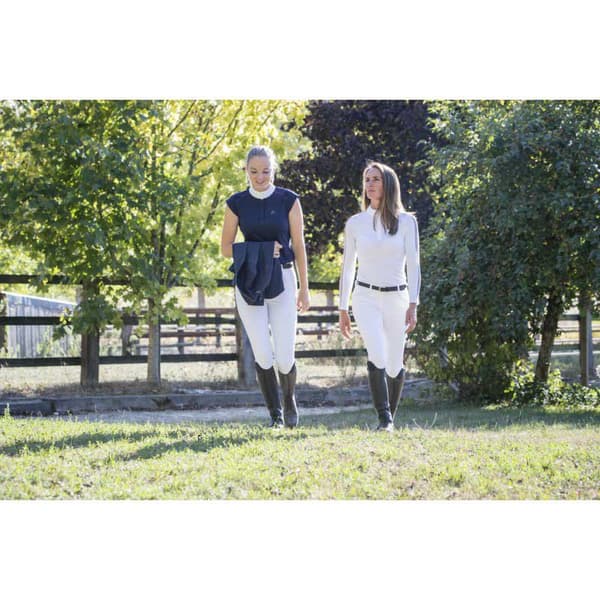 Equitheme Langærmet Polo Pekin Hvid L