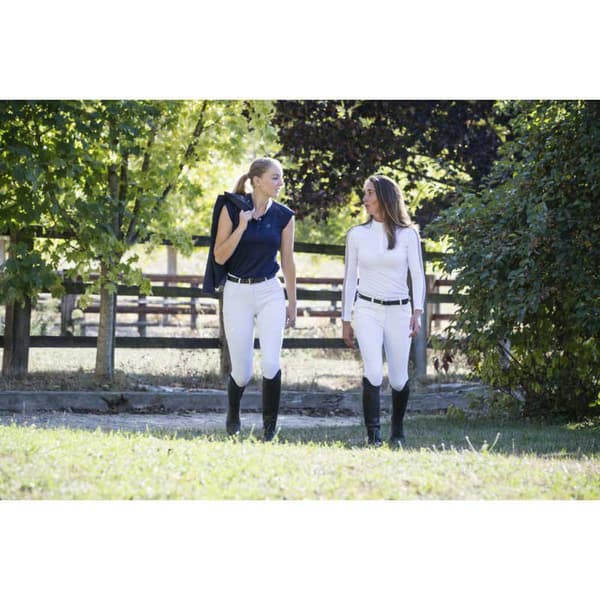 Equitheme Langærmet Polo Pekin Hvid L