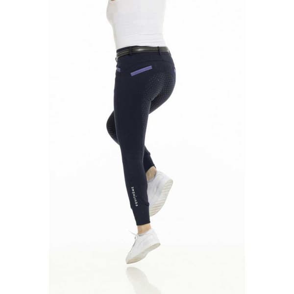 Equitheme Ridbyxor I Silikonsits Organic Kylie Svart 40