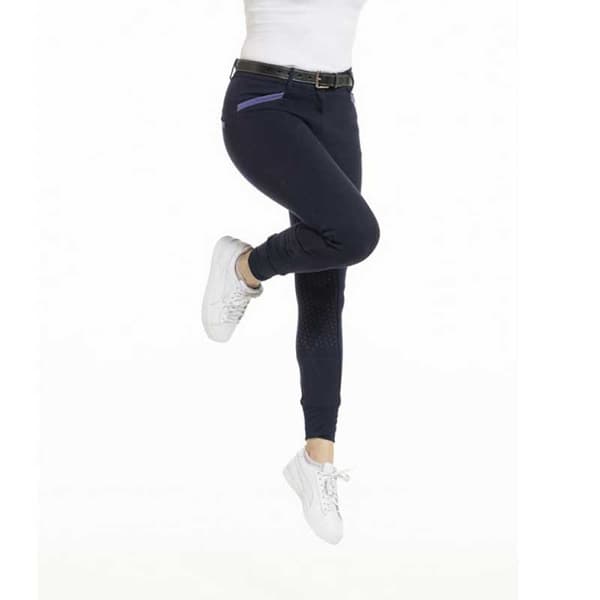 Equitheme Ridbyxor I Silikonsits Organic Kylie Svart 40
