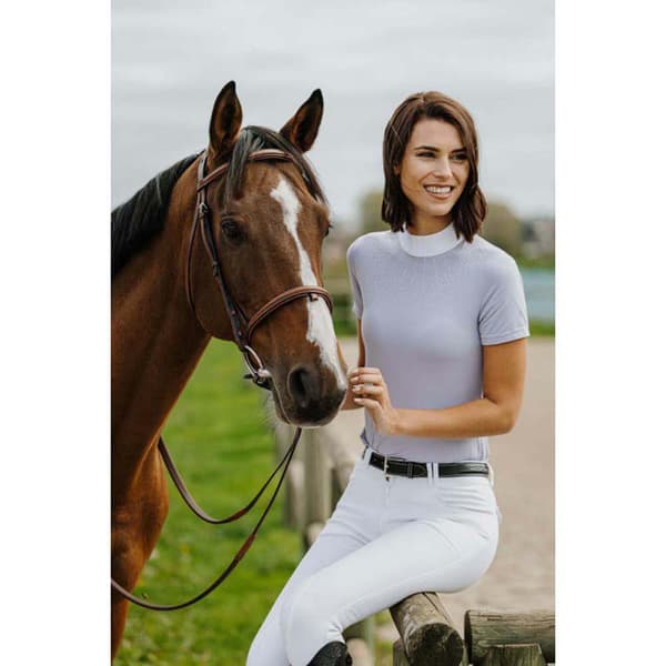 Equitheme Kortærmet Polo London Hvid S