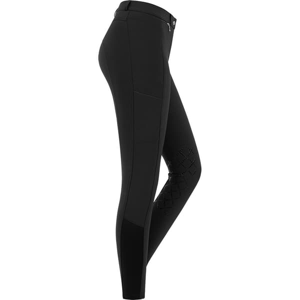 E.l.t. Knäförstärkande Ridbyxor I Silikon Micro Svart 152 cm