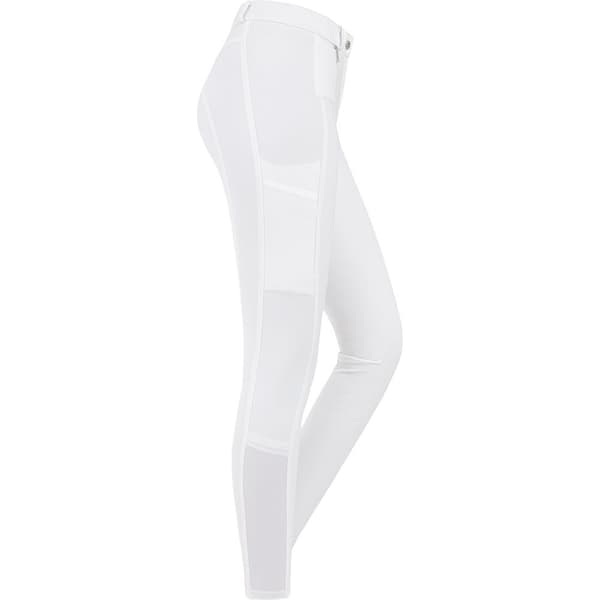 E.l.t. Knäförstärkande Ridbyxor I Silikon Micro Vit 140 cm