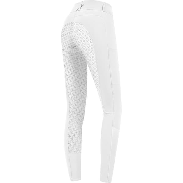 E.l.t. Korkeavyötäröiset Silikoniset Ratsastushousut Micro Sport Valkoinen 176 cm