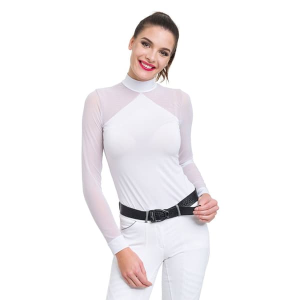 Cavalliera Langærmet T-shirt Marielle Hvid XS