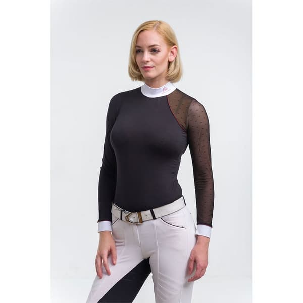 Cavalliera Langærmet T-shirt Modern Dame Sort XL