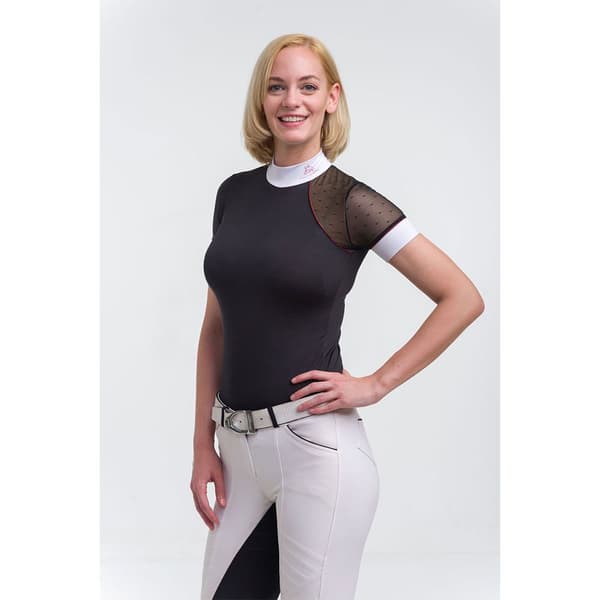Cavalliera Kortærmet T-shirt Modern Dame Sort 2XL