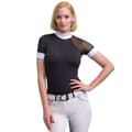 Miniatyrbillede 1 af 3: Cavalliera Kortærmet T-shirt Modern Dame Sort 2XL