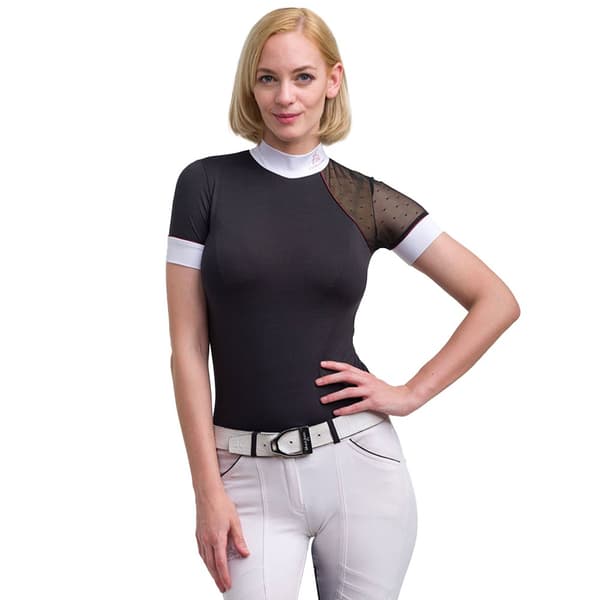 Cavalliera Kortærmet T-shirt Modern Dame Sort 2XL