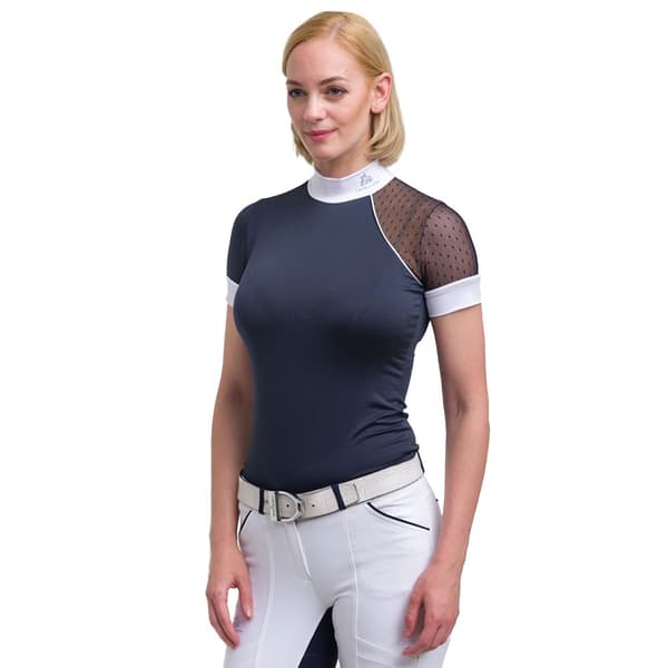 Cavalliera Kortärmad T-shirt Modern Dame Blå S