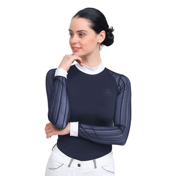 Cavalliera Langærmet T-shirt Contessa Blå XS