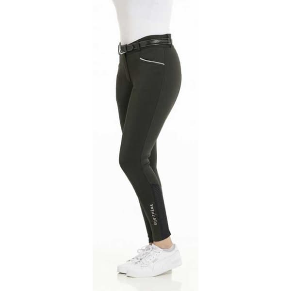 Equitheme Ridbyxor I Silikonsits Claudine Grönt 42