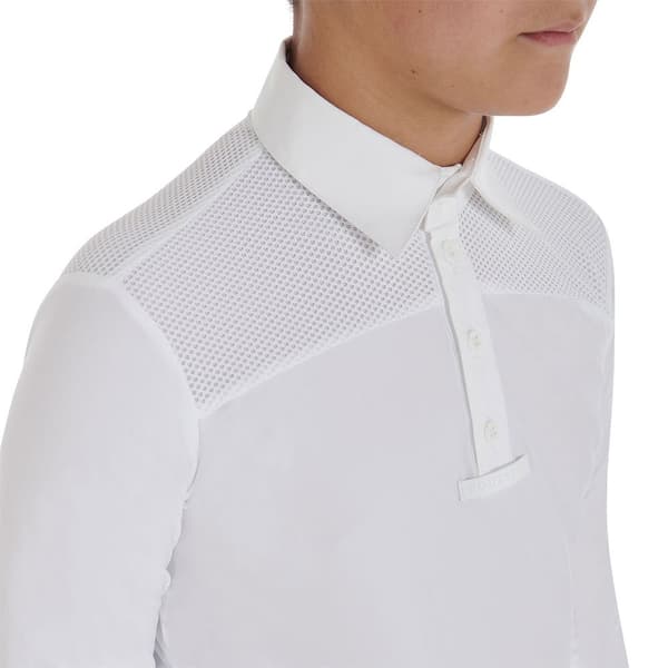 Equestro Langærmet Polo Etko00060 Jersey Buttons  14 Years
