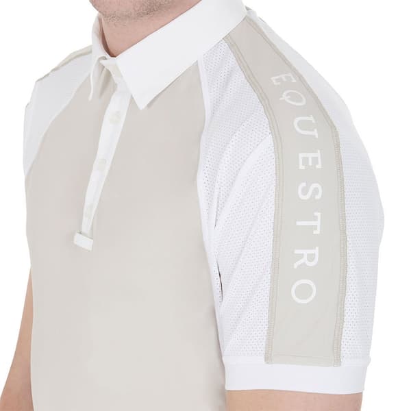 Equestro Lyhythihainen Poolo Buttons 1/2 Mesh XL