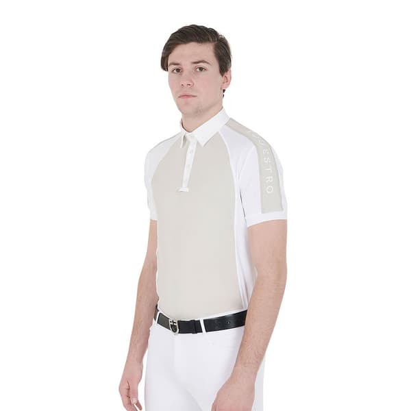 Equestro Lyhythihainen Poolo Buttons 1/2 Mesh XL