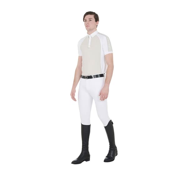 Equestro Lyhythihainen Poolo Buttons 1/2 Mesh XL