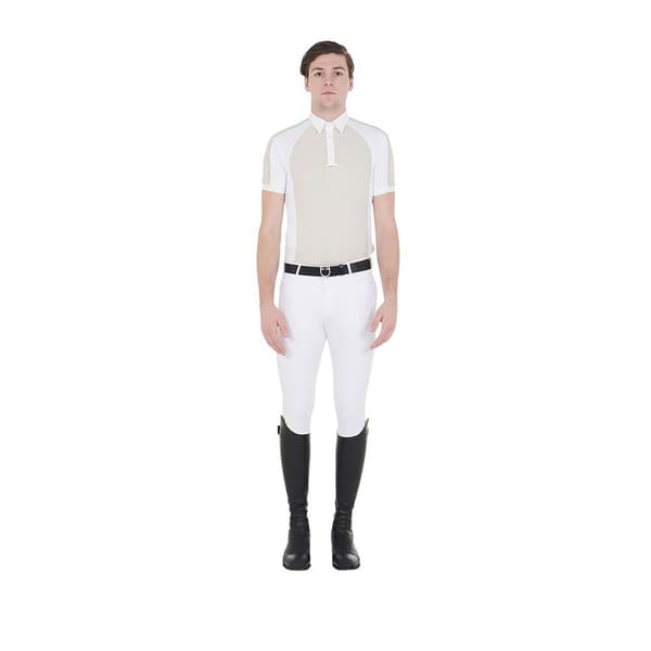 Equestro Lyhythihainen Poolo Buttons 1/2 Mesh XL