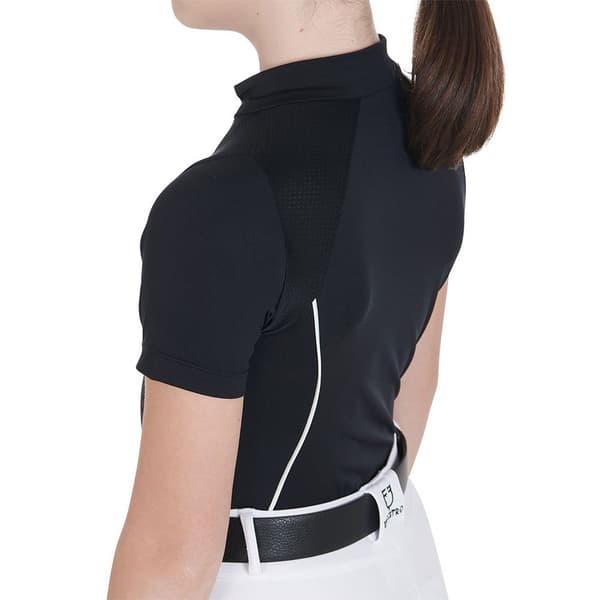 Equestro Kortärmad Polo Technical Training Zip  14 Years