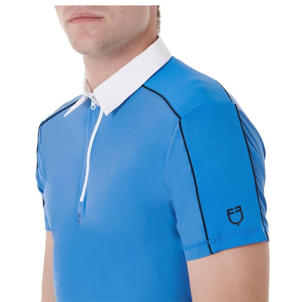 Equestro Kortärmad Polo Mesh Trim  L