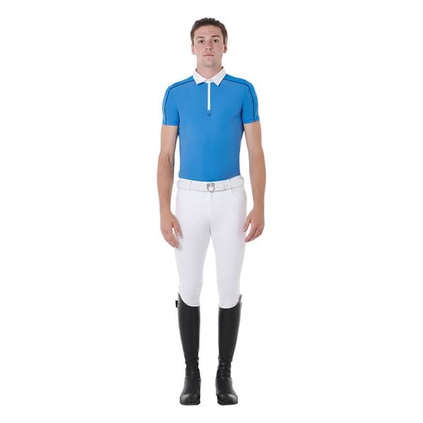 Equestro Kortärmad Polo Mesh Trim  L