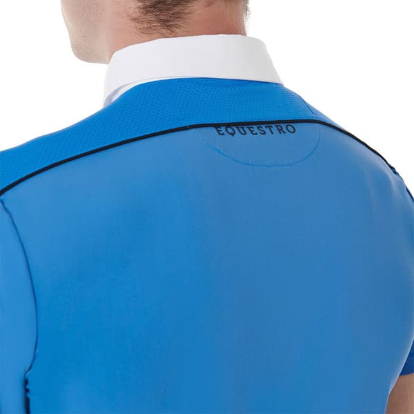 Equestro Kortärmad Polo Mesh Trim  L