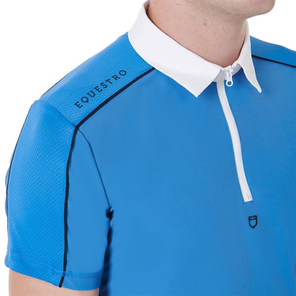 Equestro Kortærmet Polo Mesh Trim  S