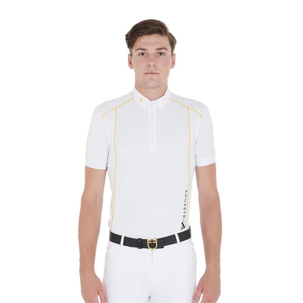 Equestro Kortærmet Polo Zip  M