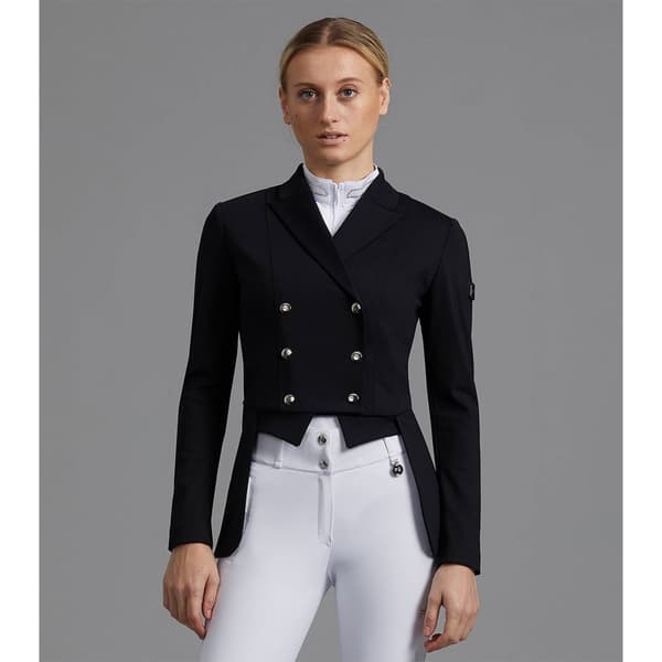 Premier Equine Capriole Short Tail Dressage Konkurrencejakke Sort 38