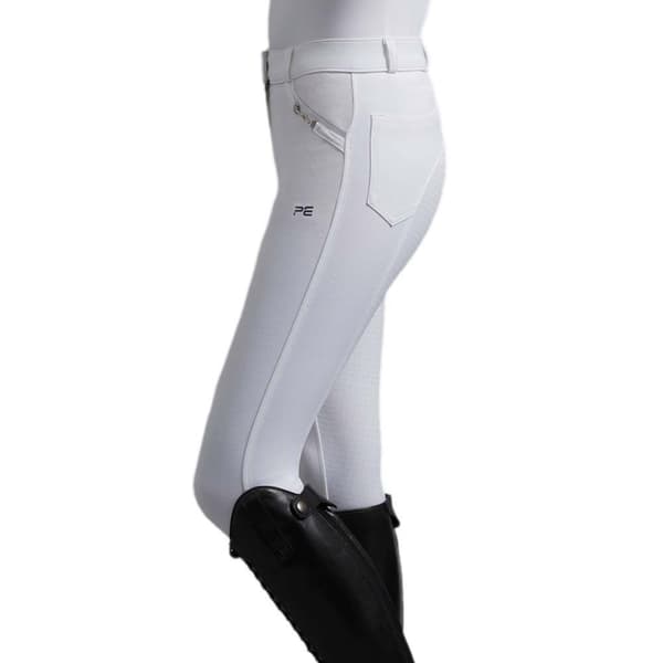 Premier Equine Delta Full Seat Gel Riding Byxor Vit 26