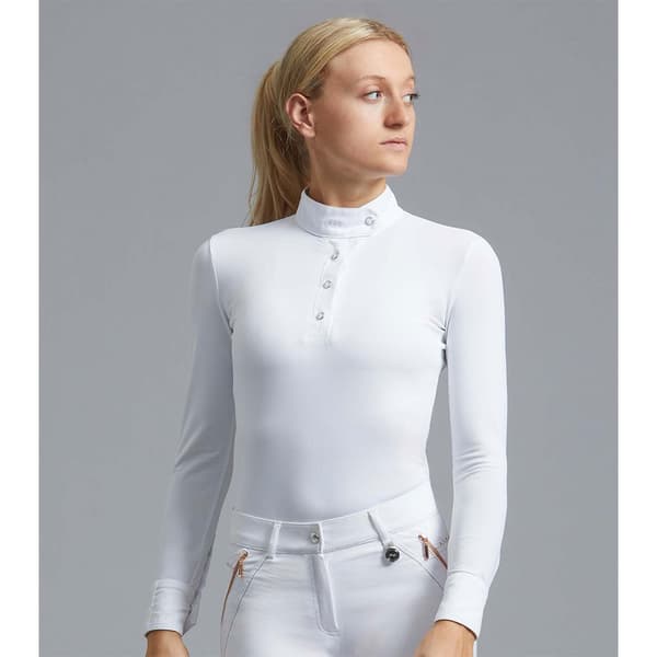Premier Equine Rossini Lycra Show Skjorte Med Lange ærmer  46