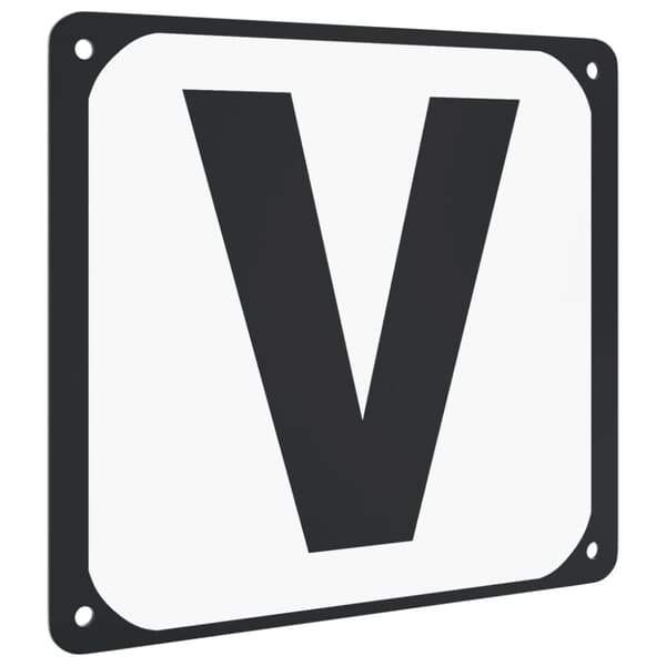 vidaXL Kouluratsastus areenakirjaimet 12 kpl teräs