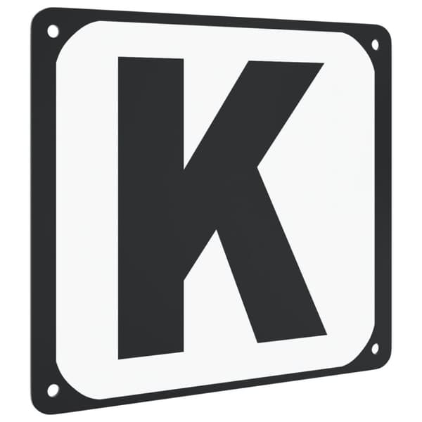 vidaXL Kouluratsastus areenakirjaimet 12 kpl teräs