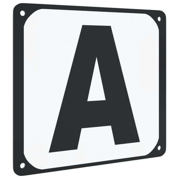 vidaXL Kouluratsastus areenakirjaimet 12 kpl teräs