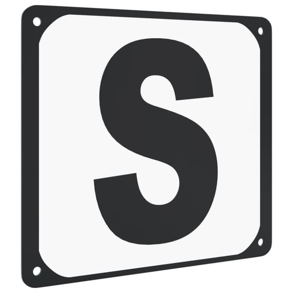 vidaXL Dressyrbokstäver 12 st stål