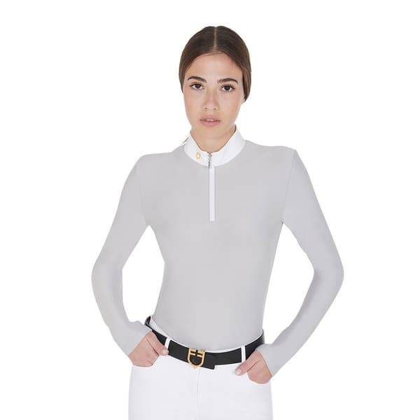 Equestro Warm Polo Med Lange ærmer  L