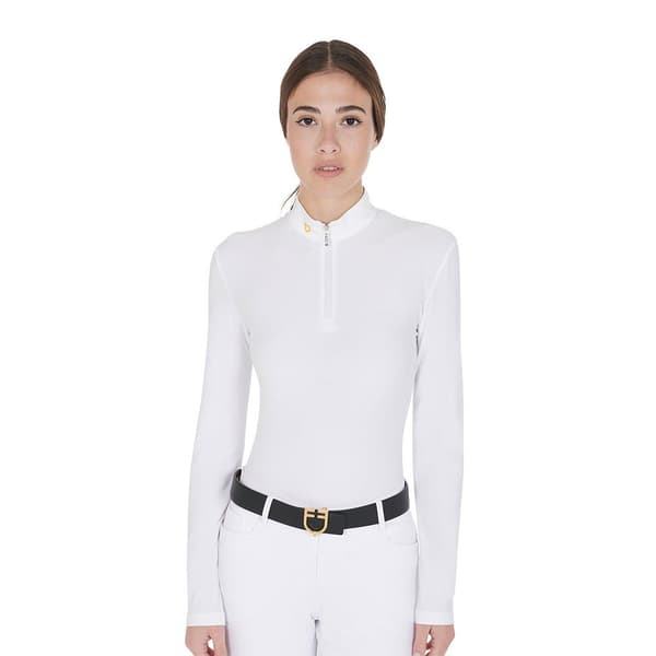 Equestro Warm Polo Med Lange ærmer  XL