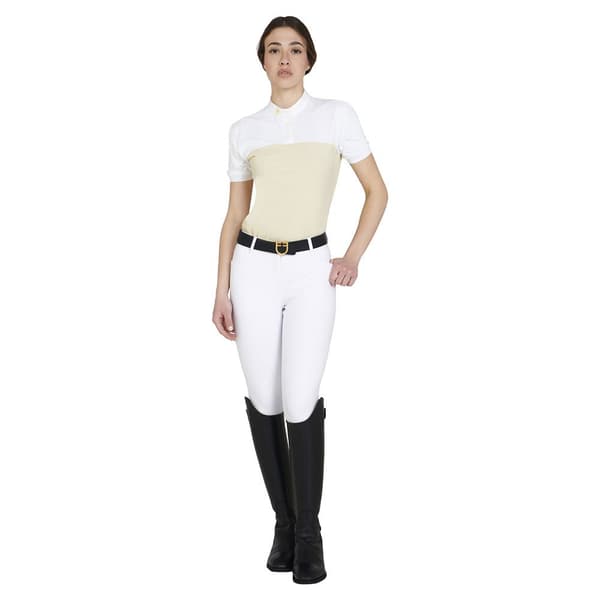 Equestro 1/2 Mesh Kortärmad Polotröja  S