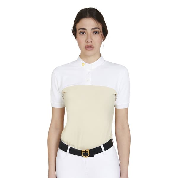 Equestro 1/2 Mesh Kortärmad Polotröja  S