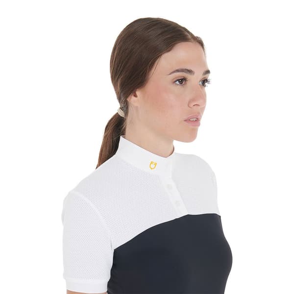 Equestro 1/2 Mesh Kortærmet Polo  S