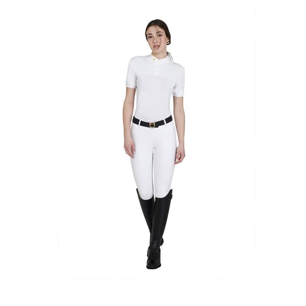 Equestro 1/2 Mesh Kortärmad Polotröja  L